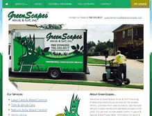 Tablet Screenshot of gogreenscapes.com